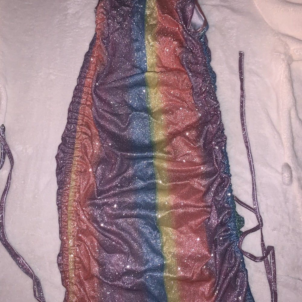 Shane Justin Rainbow Diamond Dress - Picture 11 of 12